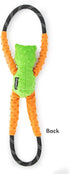 ZippyPaws RopeTugz Tree Frog Dog Toy - Durable Squeaky Chew Toy for Tug of War, Suitable for All Breeds