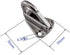 haowei Fender Hook - 2Pcs Heavy Duty 316 Stainless Steel Safety Spring Snap-Type Fender Hanger