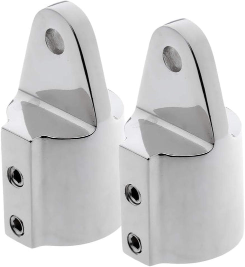 SHENGHUISS Bimini Top Cap Eye End - Boat Fitting Stainless Steel 316 Round Tubing Marine Hardware with L Shape Hex Key