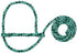 Weaver Leather Poly Rope Sheep Halter Mint/Black/Gray