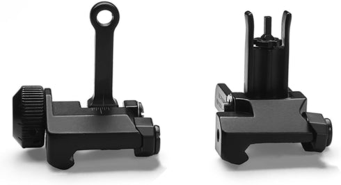 ORPUNA KAC300 SetRapid 20mm Tactical Flip Up Front Rear Iron Sights Transition Fold Backup SightsTool-Free Adjustable