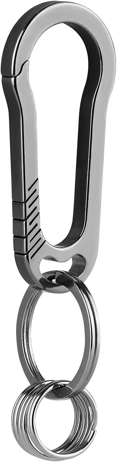 Titanium Carabiner Key Chain Clip for Keys, Heavy Duty Organizer for Men and Women