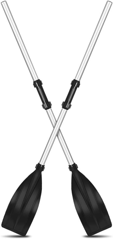 Kayak Paddles, Pair of Detachable Lightweight Aluminum Alloy Oars for Boating, Canoeing, Surfing, Outdoor Sports