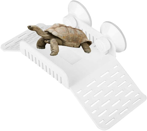 Turtle Basking Terrace Floating Dock for Fish Reptile Tortoise Pet Supplies White