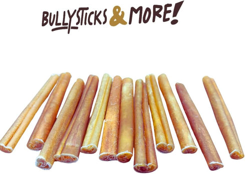 6 Inch (16 Count) BULLYSTICKS & MORE Beef Collagen Sticks for Dogs - Bones for Dogs - No Hide Sticks Beef Cheek Rolls