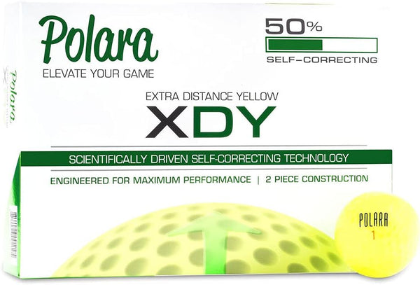 Polara Ultimate Straight Golf Balls, Extra Spin, Extra Distance, 1 Dozen Balls, Hook and Slice Correction