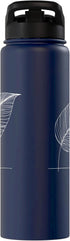 Jimbeels Banana Leaf Line Art Plant Lover Stainless Steel Insulated Water Bottle