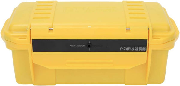 plplaaoo Outdoor Survival Sealed Container Case, Shockproof Waterproof Storage Box for Outdoors, Yellow