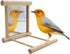 Bird Mirror Wooden Hanging Swing Interactive Play Toys for Small Parrots, 2 PCS Accessories