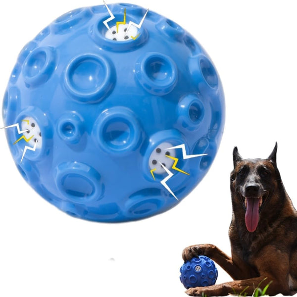 Dog Toy Ball for Aggressive Chewers, Interactive Durable Elastic Rubber Pet Chew Toys for All Sizes