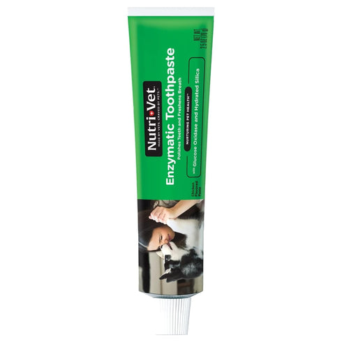 Nutri-Vet Enzymatic Toothpaste for Dogs, Non-Foaming Chicken Flavor, 2.5 oz