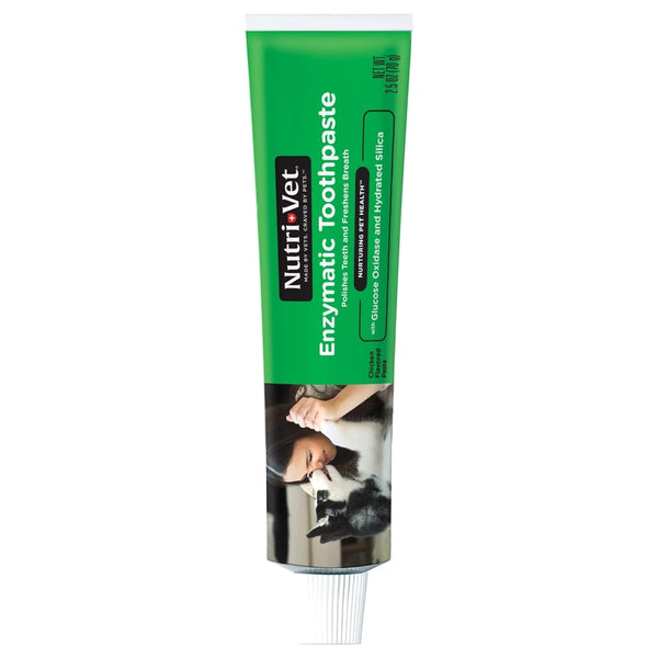Nutri-Vet Enzymatic Toothpaste for Dogs, Non-Foaming Chicken Flavor, 2.5 oz
