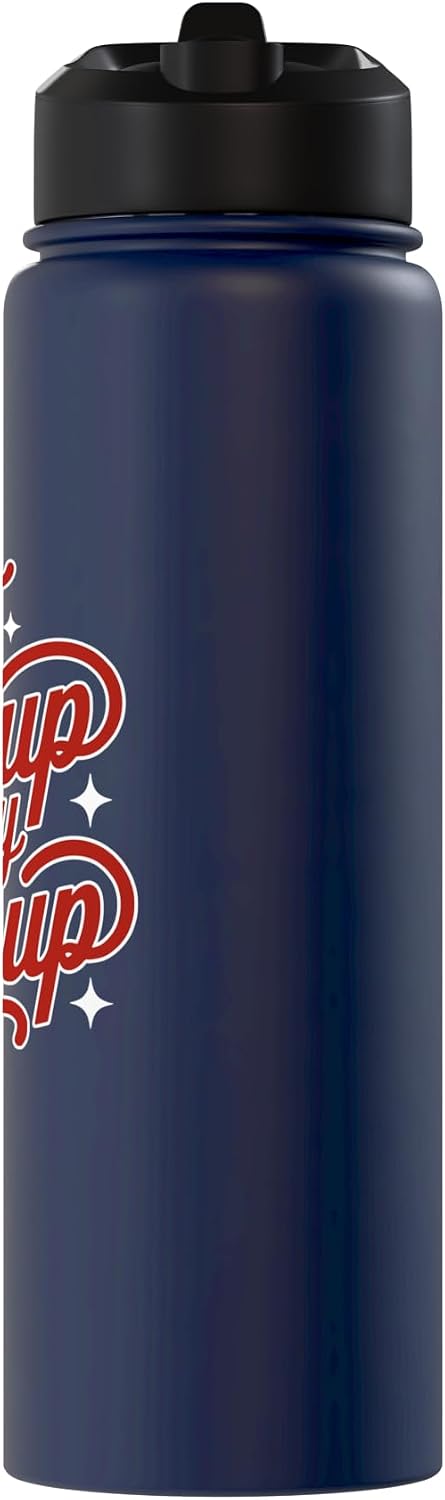 Desert Merch Ketchup Shop I Put Ketchup On My Ketchup Script Print Funny Stainless Steel Insulated Water Bottle