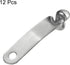 HARFINGTON 12pcs Single Button Kayak Paddle Snap Spring Clip, 37x7mm 65Mn Spring Steel V-Shaped Clips for Camping