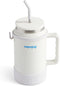 Hydration Water Bottle for Moms 50oz (Without Indicator, White)