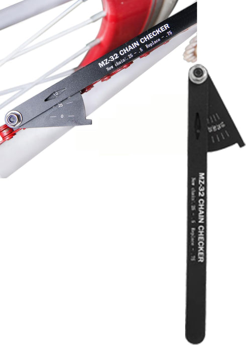 Gugxiom Bike Chain Checker, Aluminum Alloy Tool for Detecting Chain Length and Angle, Compatible with Most Chains