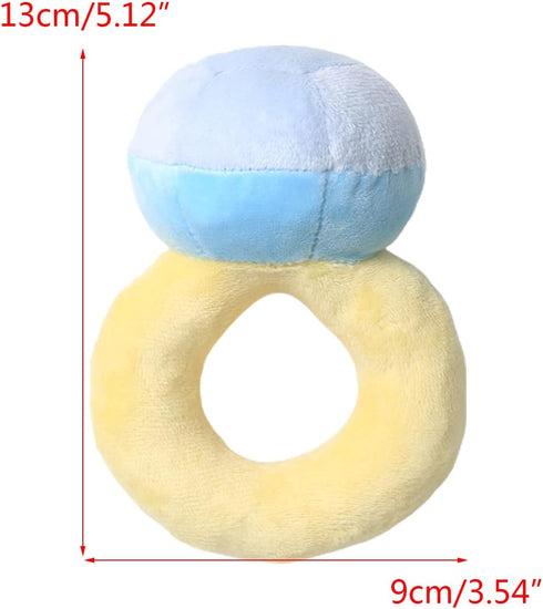 BEIDUOYANG Dog Squeaky Toys, Dog Toys, Squeaky Stuffed Engagement Shape Dog Chew Toy Soft Cleaning Massage Supplies Pet