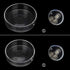 Senzeal 2PCS Shrimp Feeding Dish, Glass Aquarium Fish Tank Reptiles Round Feeder Bowl with Suction Cup