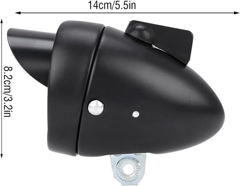 Vintage Bike Headlight, Bicycle Front Light for Night Riding, Lightweight LED Bike Light with Visor and Mounting