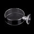 WEAVERBIRD 60mm Aquarium Shrimp Feeder Dish - Suction Glass Fish Tank Feeding Bowls, Round Clear Dishes