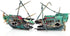 Air Bubbler Sunken Ship Ornament, Aquarium Shipwreck Decorations for Fish Tank Aerating Action