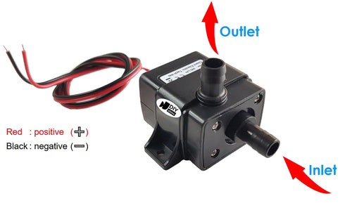 12V DC Water Pump, Submersible Ultra Quiet Water Pump for Pool and Aquarium - 2 Pieces
