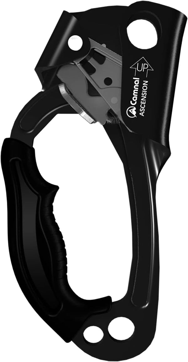 UIAA & CE Certified Climbing Ascender - Hand Ascender with Ergonomic Rubber Handle, Suitable for 8~13mm Ropes