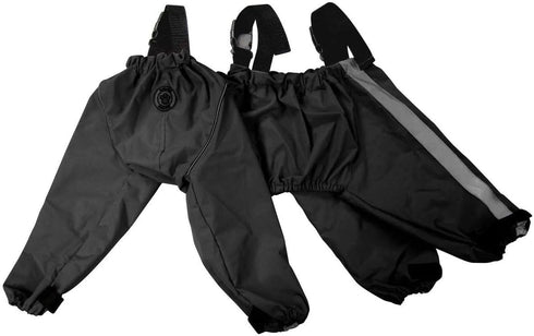 FouFou Dog Bodyguard Protective All-Weather Dog Pants, Small, Black