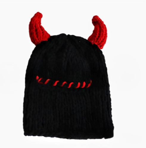 Thickened Crochet Knit Balaclava Hat for Women Girls, Funny Long Bunny Ears Beanie with Scarf Mask Thermal Headwear