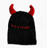 Thickened Crochet Knit Balaclava Hat for Women Girls, Funny Long Bunny Ears Beanie with Scarf Mask Thermal Headwear