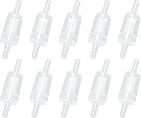 AQUANEAT One Way Non Return Check Valve for Aquarium Air Pump, 10pcs (Clear)