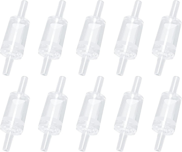AQUANEAT One Way Non Return Check Valve for Aquarium Air Pump, 10pcs (Clear)