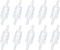 AQUANEAT One Way Non Return Check Valve for Aquarium Air Pump, 10pcs (Clear)