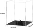 ZIGFRUIT Countertop Basketball Display Case Clear Acrylic Glass Cube Assemble Box Soccer Frame with Sports Protection