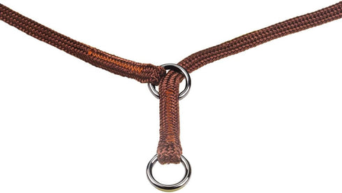 Show Slip Collar - Conformation Dog Collar, Flat Braided Premium Nylon with Chrome Plated Hardware Rings for Small to