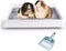 Petlex Rabbit Litter Box with Grate, Super Large Guinea Pig Litter Pan