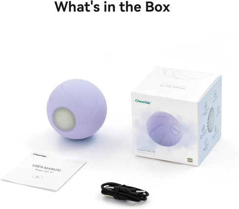 Cheerble Smart Interactive Dog Toy - Wicked Ball, Automatic Moving Bouncing Ball for Medium Large Dogs