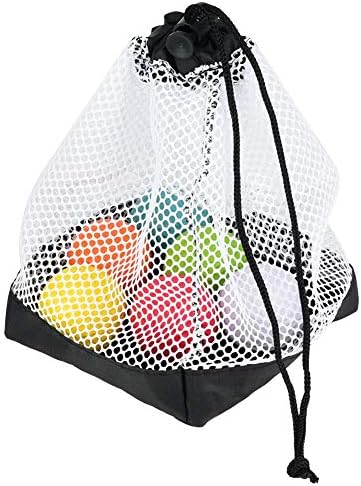 Nylon Mesh Drawstring Ball Bag Pouch for 36 Balls Storage Holder Accessory