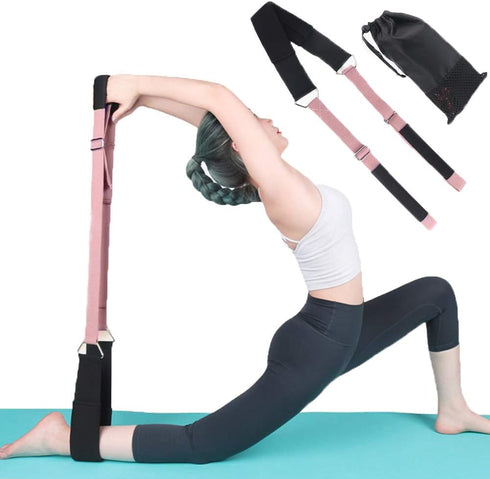 Yoga Stretching Strap Adjustable Leg Stretcher Improve Body Flexibility Backbend Assist Trainer for Home Gym