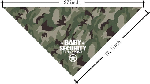 Dog Bandana, Baby Security Dog Bandana, Camouflage Dog Scarf Printing, Dog Scarf Accessories, Dog Bandana Pet Scarf, Pet Baby Announcement Scarf Gender Reveal Accessories, Dog Bandana Gift (H16)
