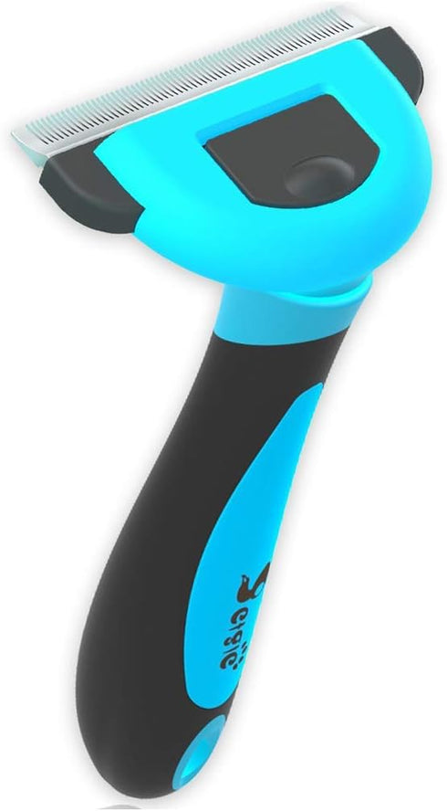 Cat Brush & Cat Comb for Shedding, 2.5inch Blue - Grooming Tool for Long Short Hair, Eco-Friendly, Weekly Grooming