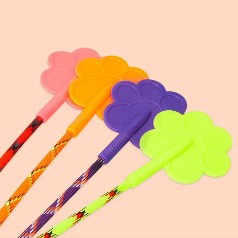 2 Pcs Dog Training Stick, Durable Silicone Whip with Non-Slip Grip for Outdoor and Indoor Training (Orange+Purple)