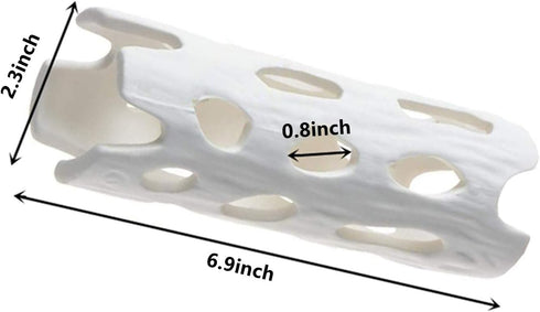 White Aquarium Decor Shrimp Shelter Tube Breeding Hiding Cave Holes Ornaments for Fish Tank