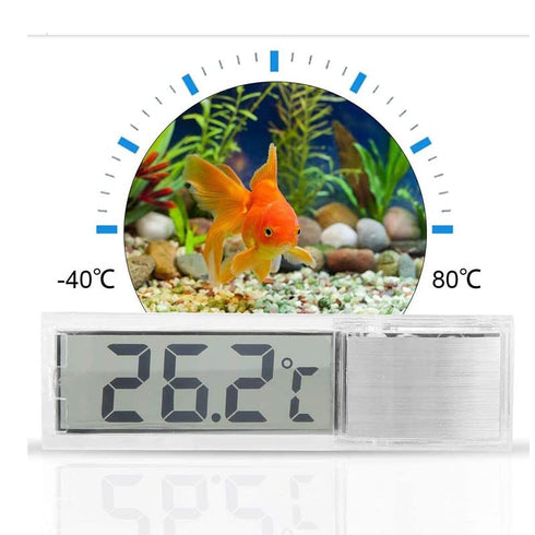 2Pcs LCD 3D Digital Electronic Temperature Measurement, Fish Tank Temp Meter, Aquarium Thermometer Accessories