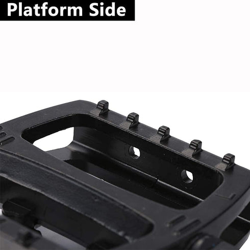 ZERAY Spin Bike Pedals - Dual Platform Indoor Cycling Pedals with Clips and Straps