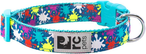 RC Pets Adjustable Dog Clip Collar, Small, 3/4" Splatter