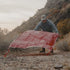 NEAR ZERO Waterproof Camping Tarp - 2 Person Tent Footprint, 6 Oz Ultralight 20D Ripstop Nylon, Red (7x4.2 feet)