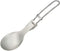 GADIEMKENSD Ultralight Outdoor Titanium Folding Spoon, Healthy Camping Scoop, 18g