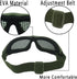 Safety Mesh Goggles - Anti Fog for Outdoor Games Sports Paintball Riding Cycling