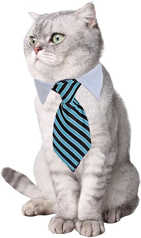 4 Pieces Pets Dog Cat Bowtie Pet Costume, Adjustable Formal Necktie Collar for Small Dogs and Cats, Puppy Grooming